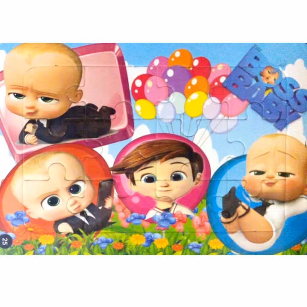 جورچین بچه رئیس - پازل فانتزی 12 تکه رقعی - پشت رنگ آمیزی - شماره 25