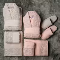 ست حوله عروس و داماد 10 تیکه هیرو