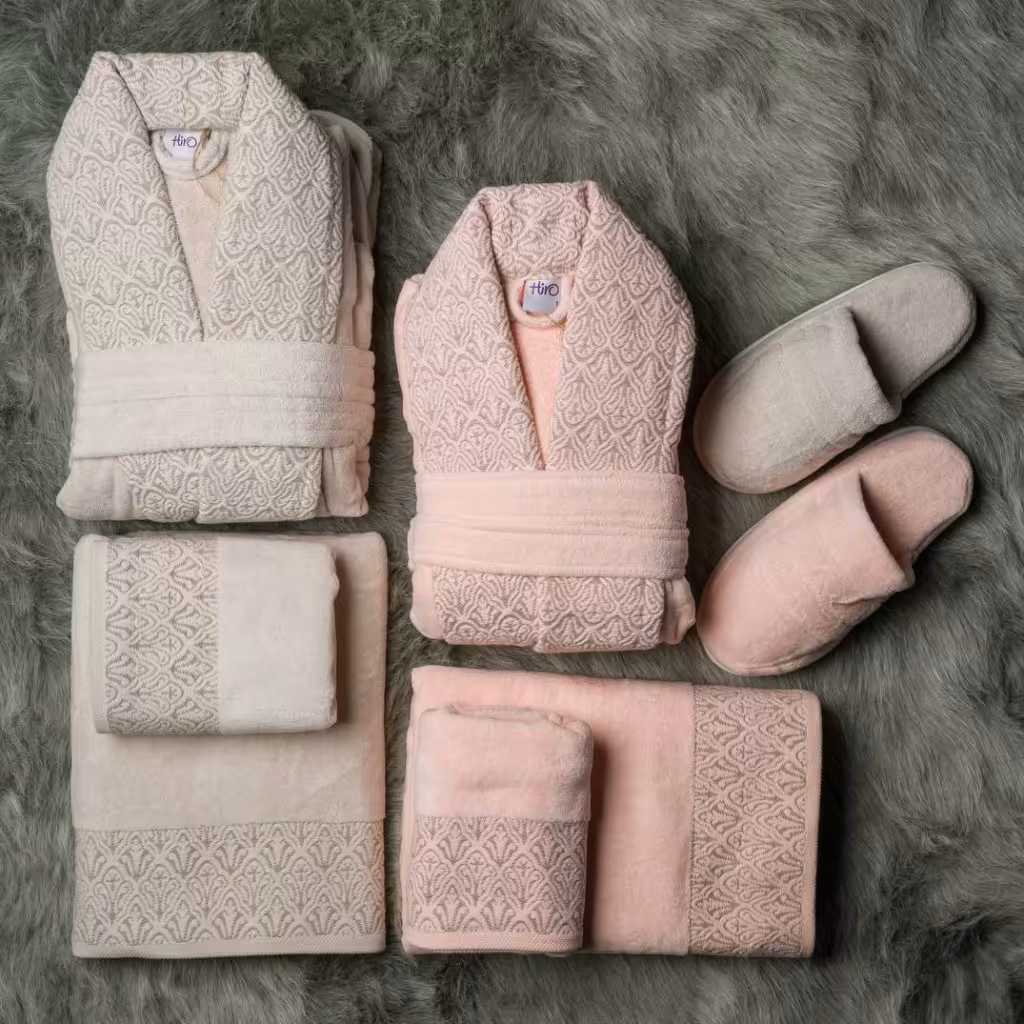 ست حوله عروس و داماد 10 تیکه هیرو