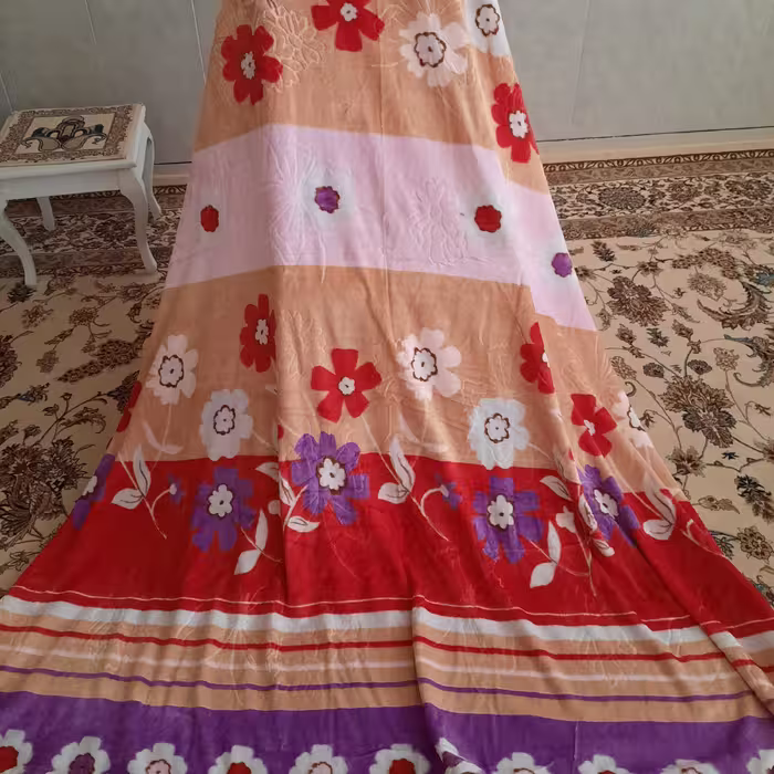 پتوی ژله ای مسافرتی دونفره سنفیلا در طرحهای زیبا در ابعاد 180در230بهمراه ساک