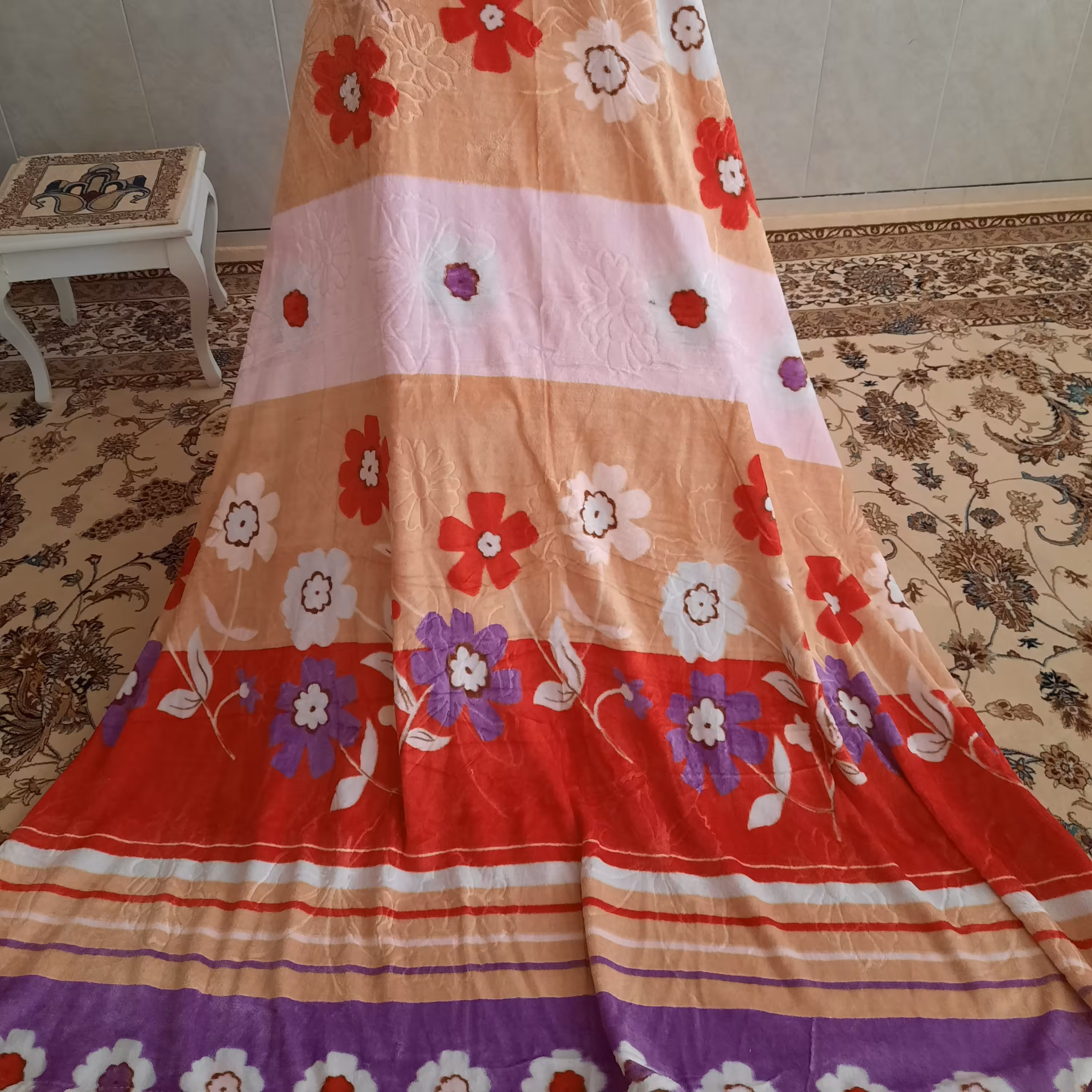 پتوی ژله ای مسافرتی دونفره سنفیلا در طرحهای زیبا در ابعاد 180در230بهمراه ساک