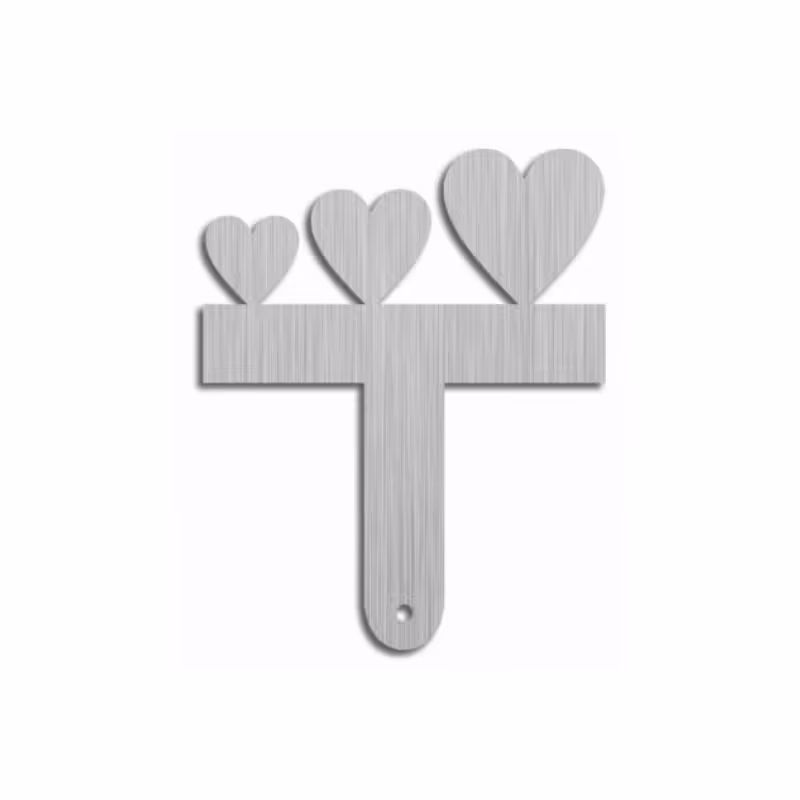 شانه شکلات استیل کوچک طرح قلب بودکور 240056