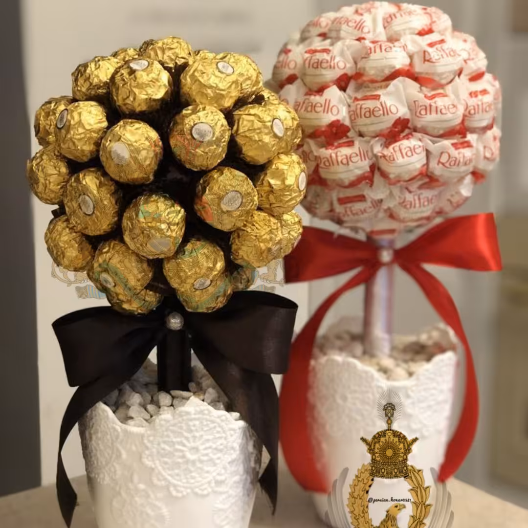 گلدان شکلات ولنتاینی 