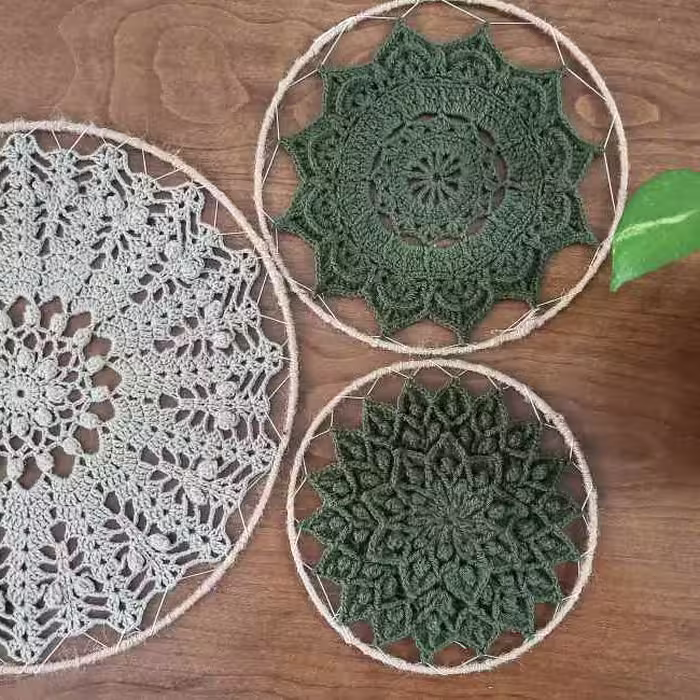 دیوار کوب بافتنی بسیار زیبا
