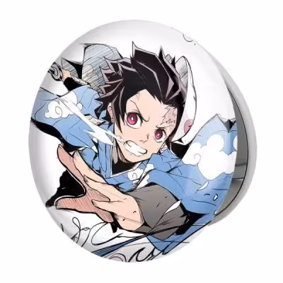 آینه جیبی خندالو طرح تانیجرو کامادو انیمه شیطان کش مدل تاشو کد 11470