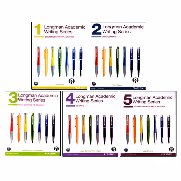 کتاب Longman Academic Writing Series 4 Fifth Edition اثر Alice Oshima And Hogue انتشارات الوندپویان پنج جلدی