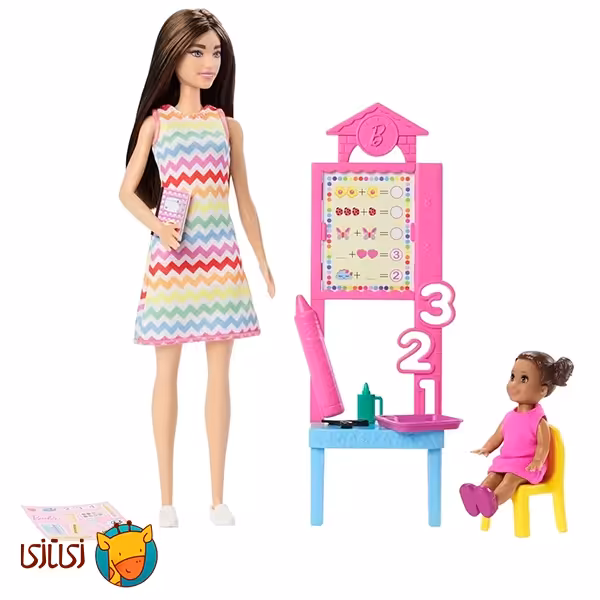 ست بازی عروسک باربی Barbie شغل معلم کد JCR76