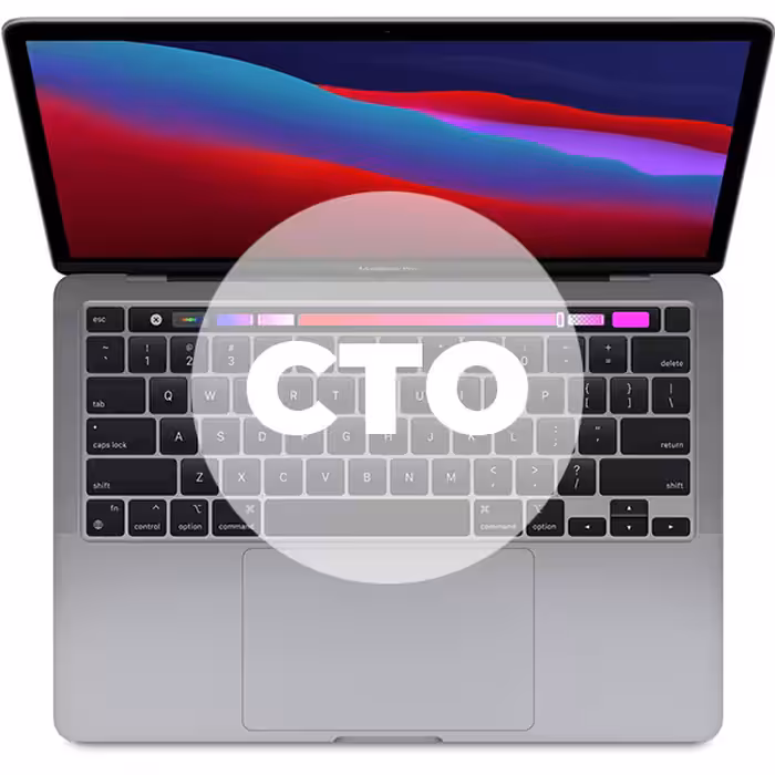 مک بوک پرو 13 اینچ M1 کاستوم 2020 حافظه رم 16 گیگابایت و هارد 2 ترابایت SSD خاکستری - Hiapple.ir