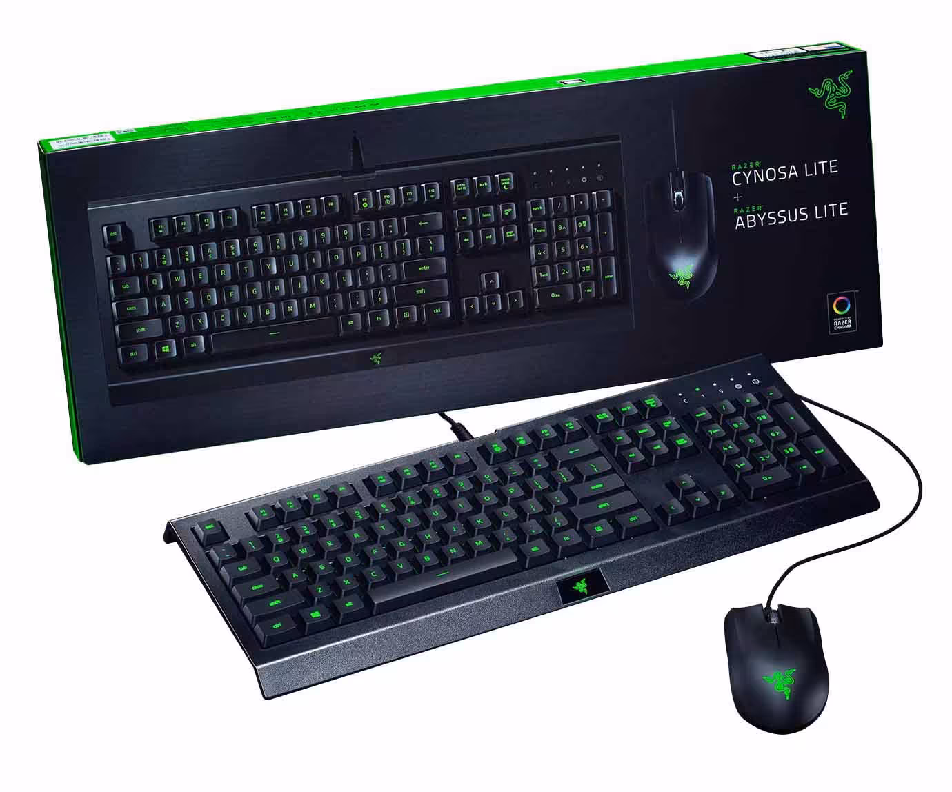 خرید باندل کیبورد و موس ریزر Razer Cynosa Lite Keyboard Abyssus Lite Mouse Bundle با بهترین قیمت