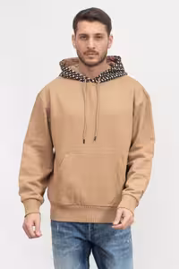 سویشرت چند رنگ مردانه پارچه پنبه ای مناسب کانگورو ژاکت عرق 50478965 260 BOSS