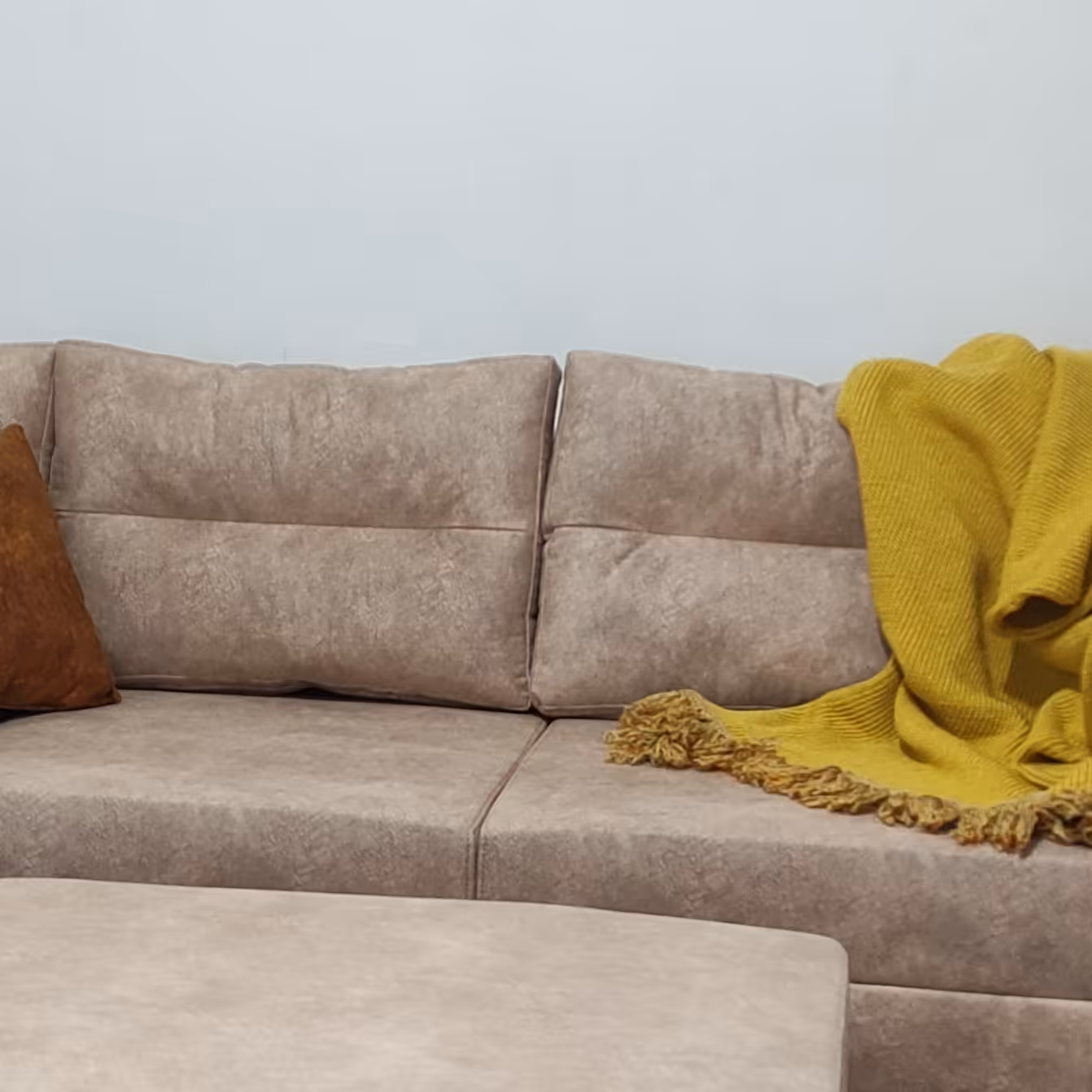 شال مبل خردلی کد 221