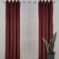 پرده کامل پانچ مخمل کالیفرنیا و حریر بافتدار قد280