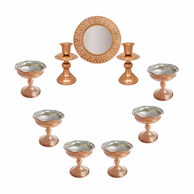 مجموعه هفت سین مسی باستانی کد ZH223.26