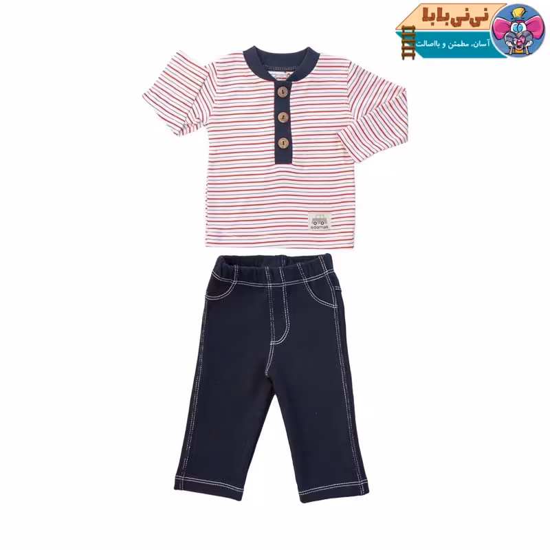 ست 2 تکه لباس پسرانه آدمک مدل 1148011R