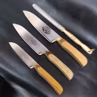 چاقو آشپزخانه چاقو استیل ضدزنگ آشپزخانه حیدری زنجان ست چهار تایی چاقوزنجان