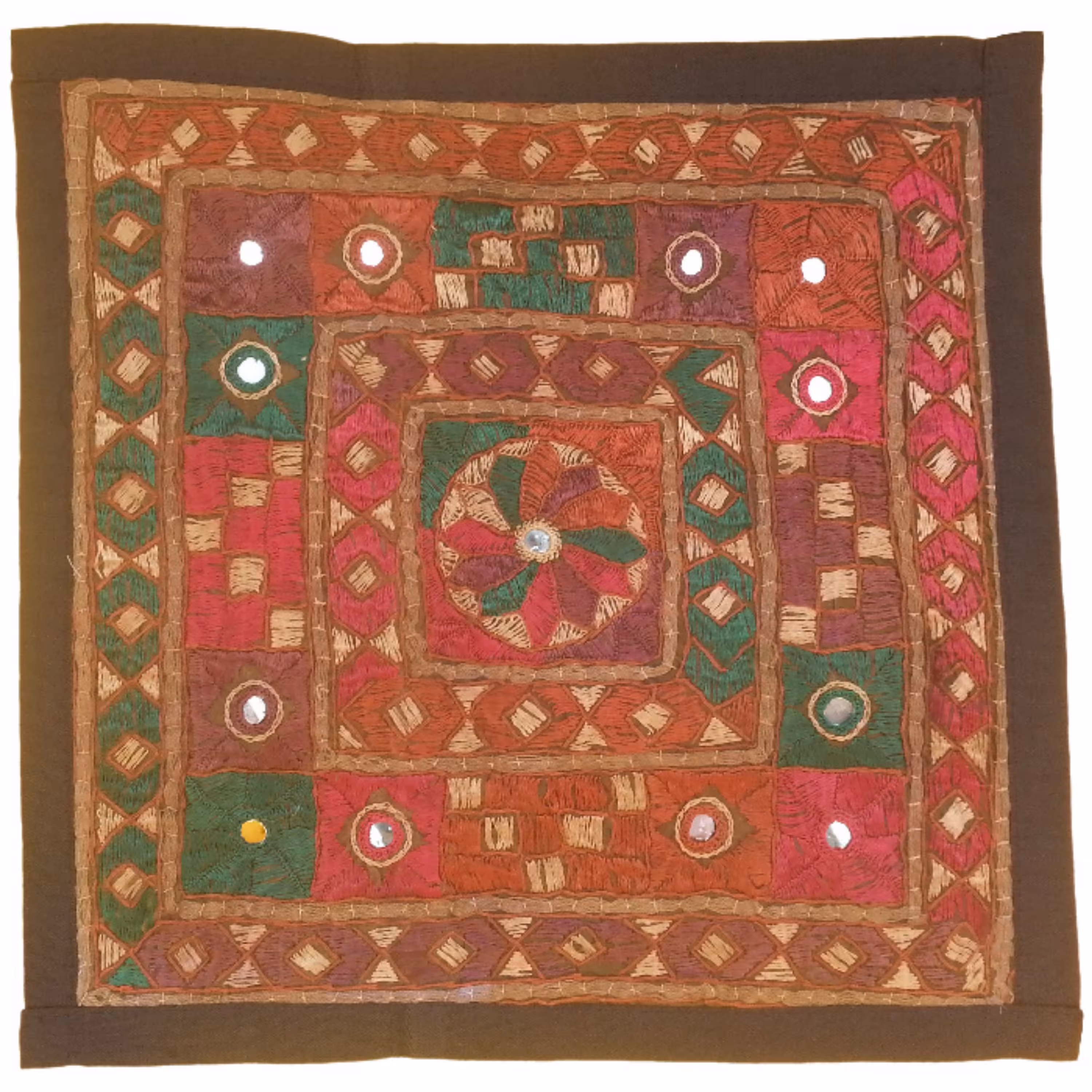 وسط میزی کوچک عسلی سوزن دوزی کد QUSOOZ39