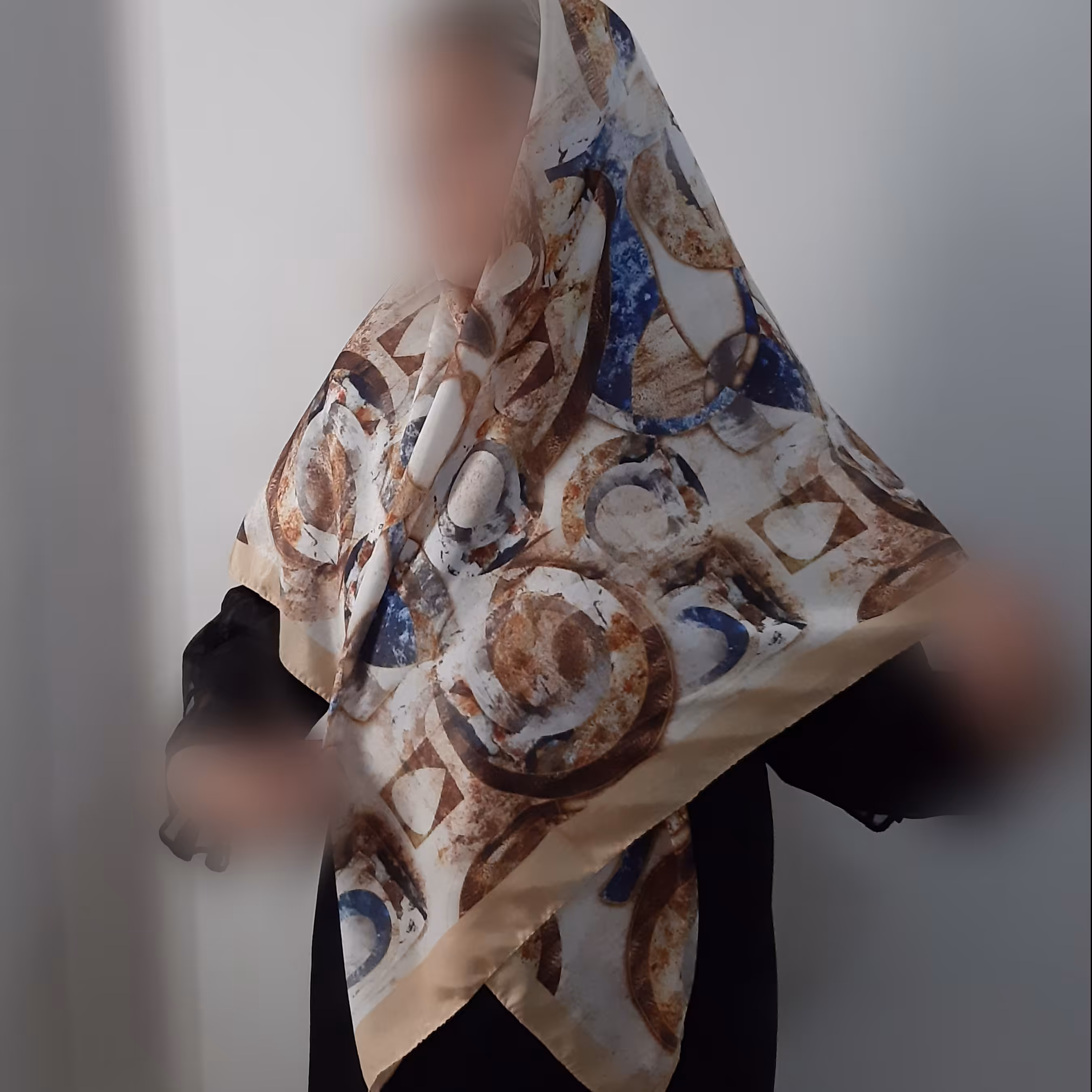 روسری نخی قواره 140 منگوله دار
