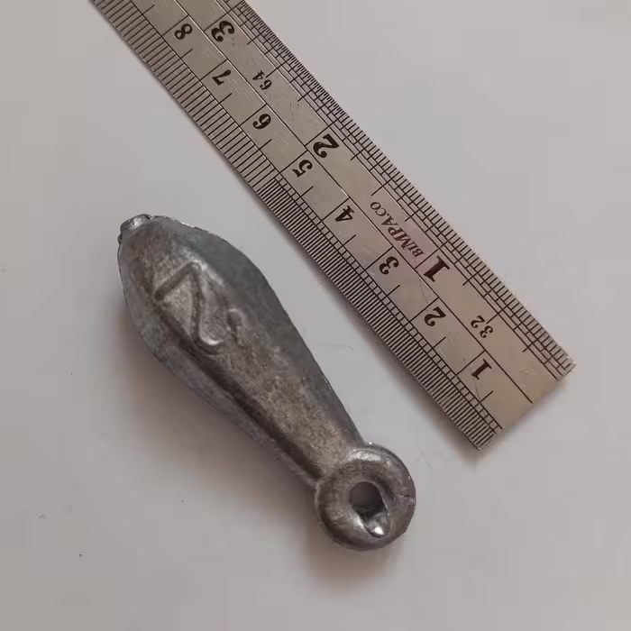 سرب اشکی سایز دو با وزن 80 گرم سرب اشکی 80 گرمی سنگین ایز 2سنگین مناسب ماهیگیری لنسر چوب چرخ ماهیگیری 