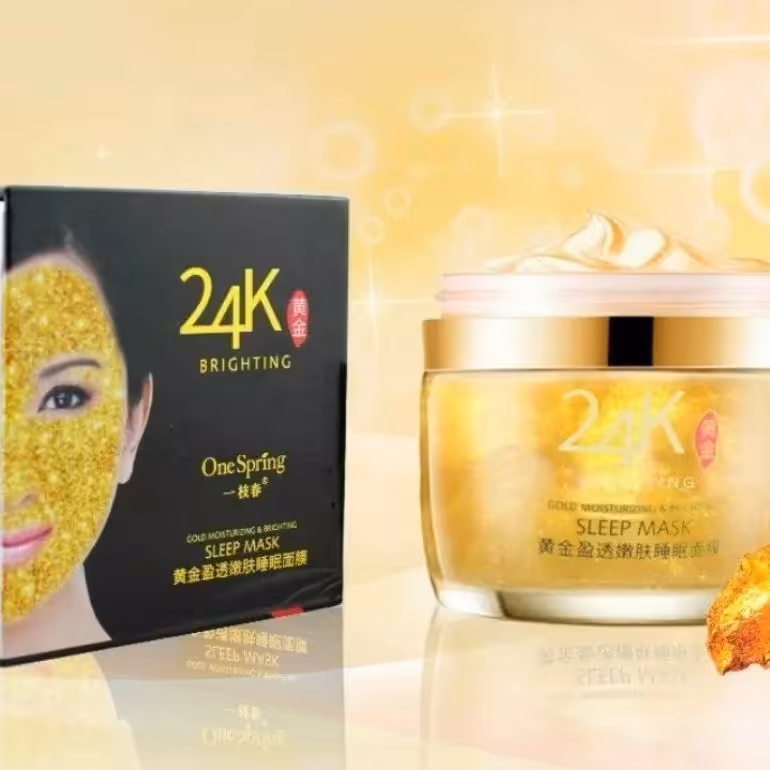 ماسک شب طلای وان spring کاهش تخریب های کلاژنی