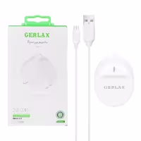 شارژر دیواری 3 پین 12W فست دو پورت GERLAX مدل GA-22 به همراه کابل شارژ اندروید 