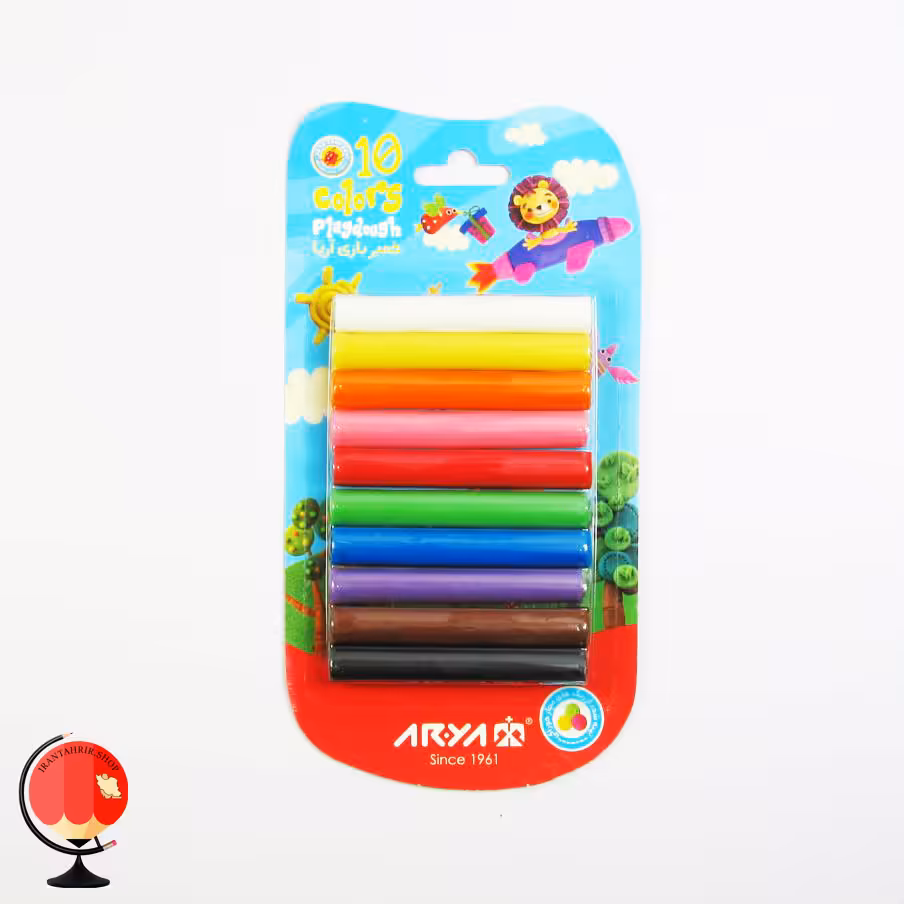 خمیر بازی 10 رنگ طرح شیر آریا