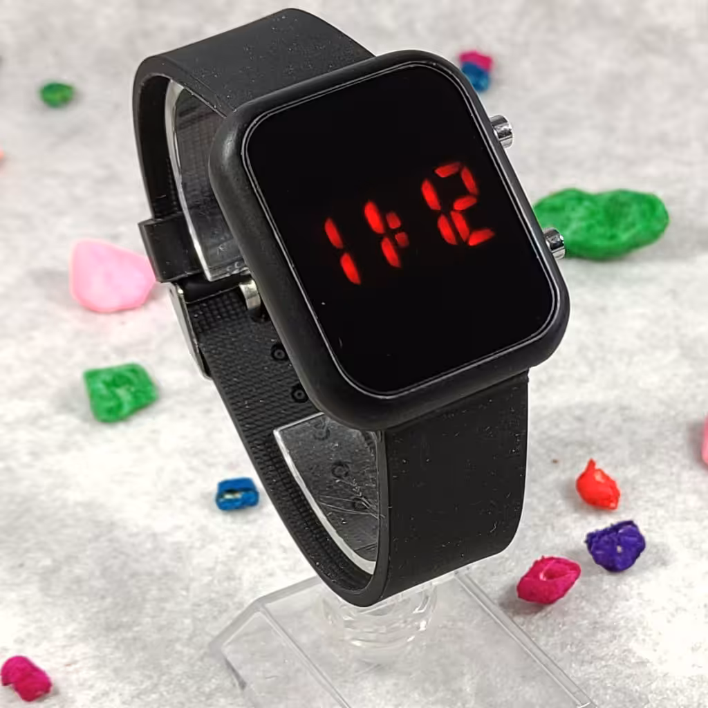 ساعت ال ای دی بندسلیکونی