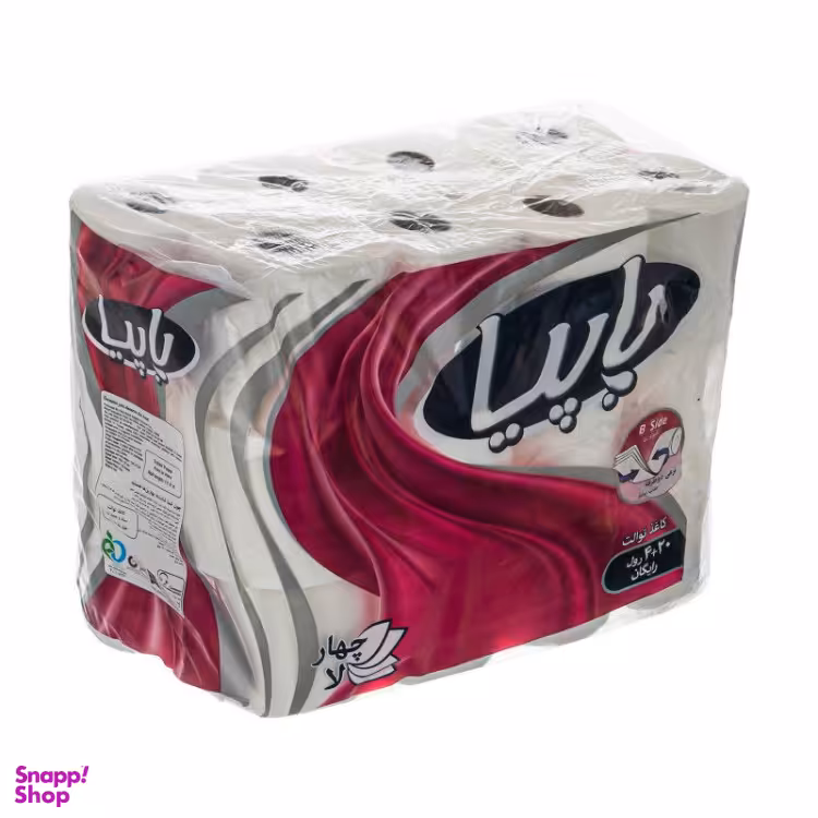 دستمال توالت پاپیا کد 001 بسته 24 عددی