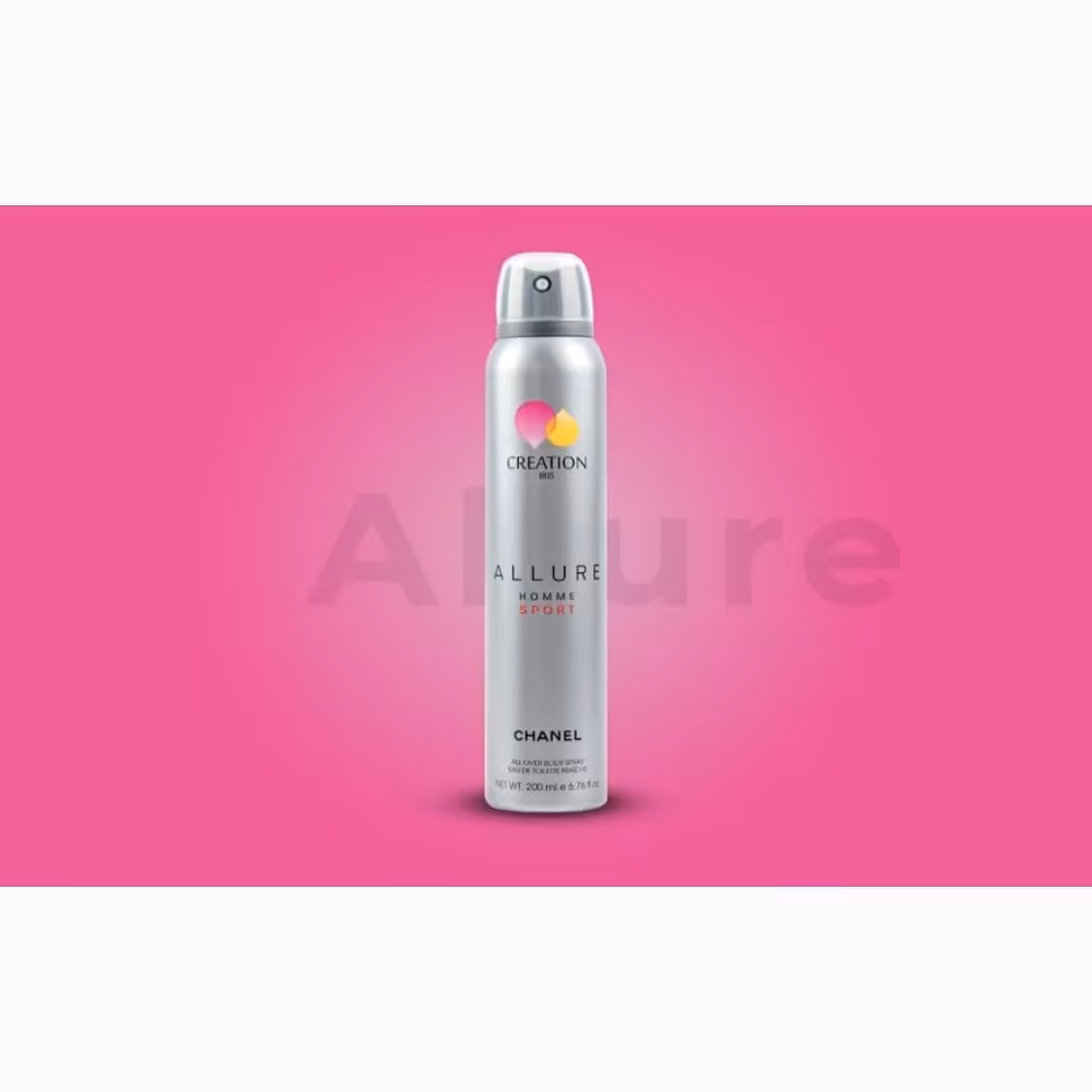 اسپری خوشبوکننده بدن کریشن آیریس مدل آلور هوم اسپرت Allure Homme sport