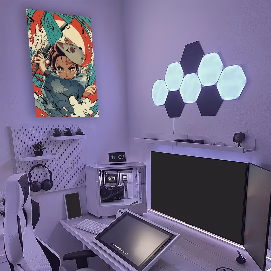 تابلو شاسی طرح demon slayer سایز 42در30 براق کد c1-21