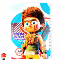 دفتر   50 برگ نقاشی سیمی اپادانا جلد طلقی طرح بچه فضایی کد 3171