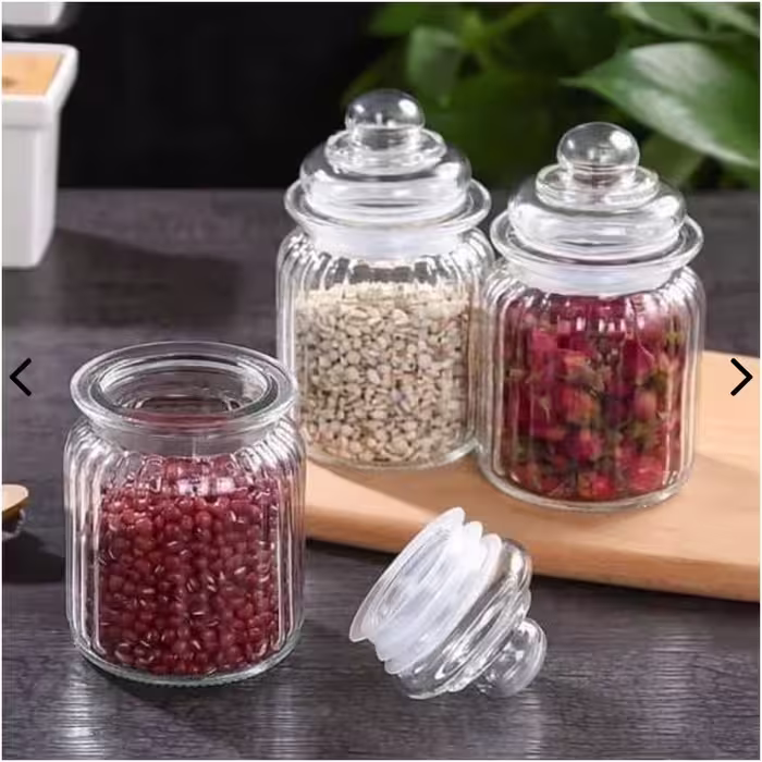 جا ادویه صدف شیشه ای . تک عددی
