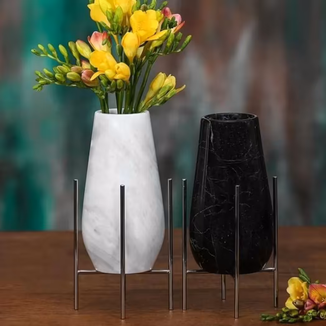 گلدون های سنگی  قابل سفارش در چند رنگ مختلف