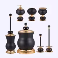 ست اکسسوری سرویس بهداشتی 5تکه DORITA مدل  CUVER CRYSTAL