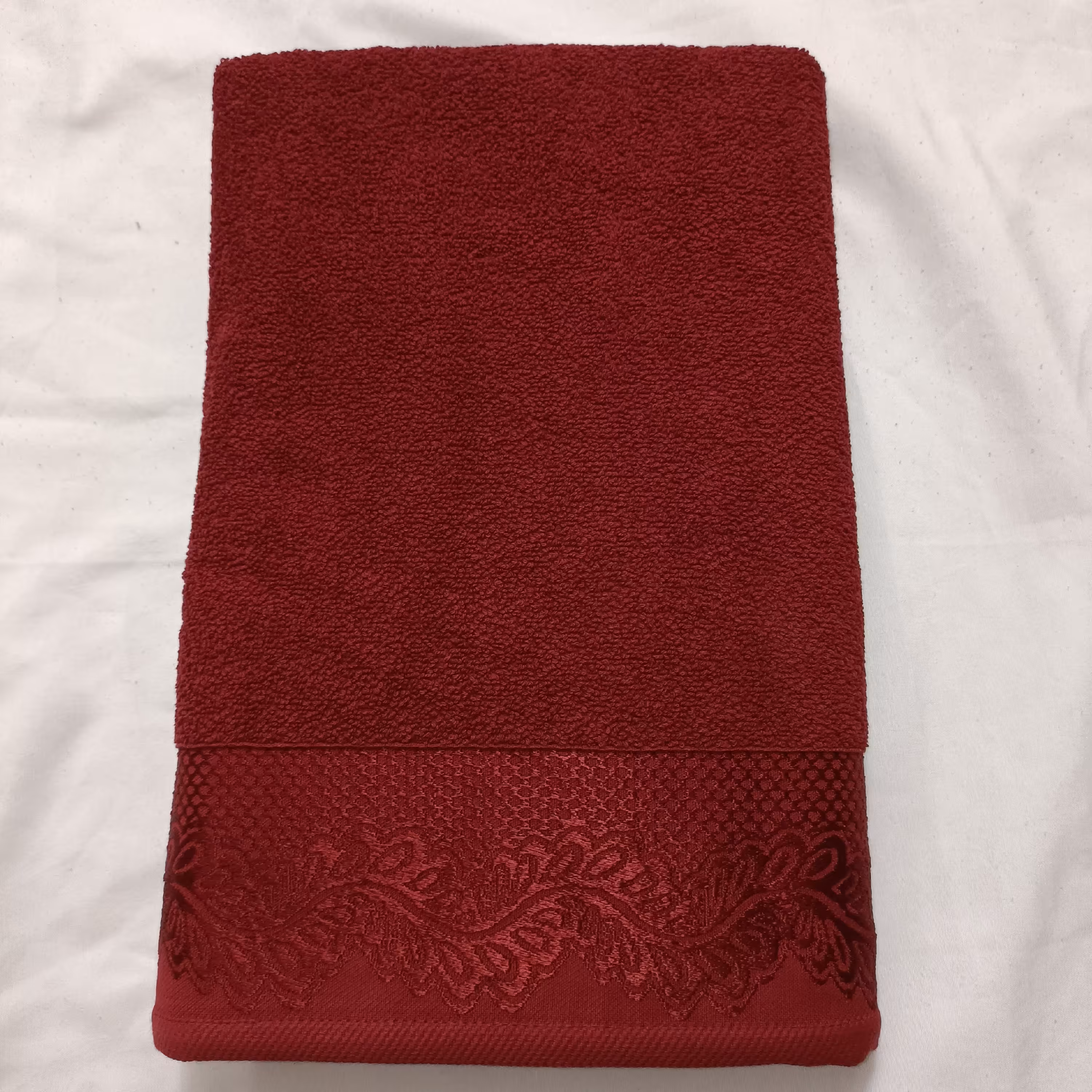 حوله حمام بهباف آذر مدل ورونا سایز 100 در 160 سانتیمتر کد 02