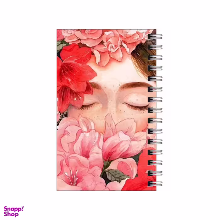 دفترچه یادداشت 60 برگ مدل to do list طرح دختر و گل‌ها nbsp کد 0219240