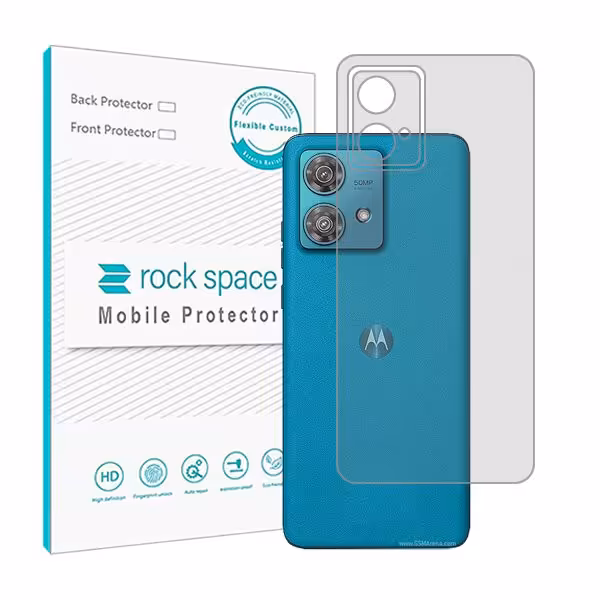 گلس محافظ پشت گوشی موتورولا Edge 40 Neo مدل نانو هیدروژل شفاف برند راک اسپیس کد S