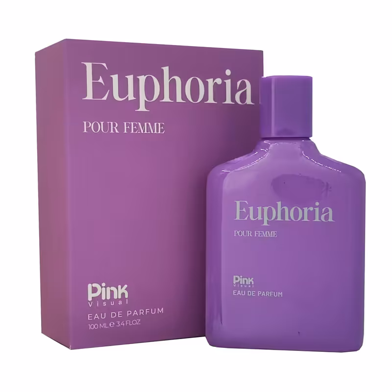 ادوپرفیوم زنانه پینک ویژوآل مدل Euphoria با رایحه گرم حجم 100 میلی‌لیتر