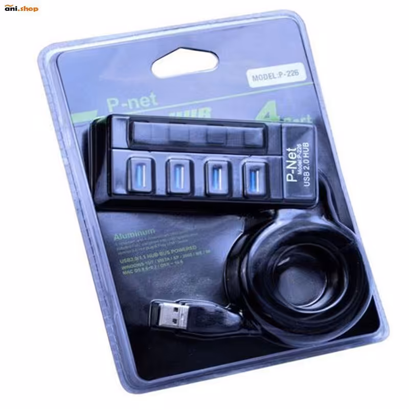 هاب 4 پورت USB 2.0 پی نت مدل dz-67 P-226