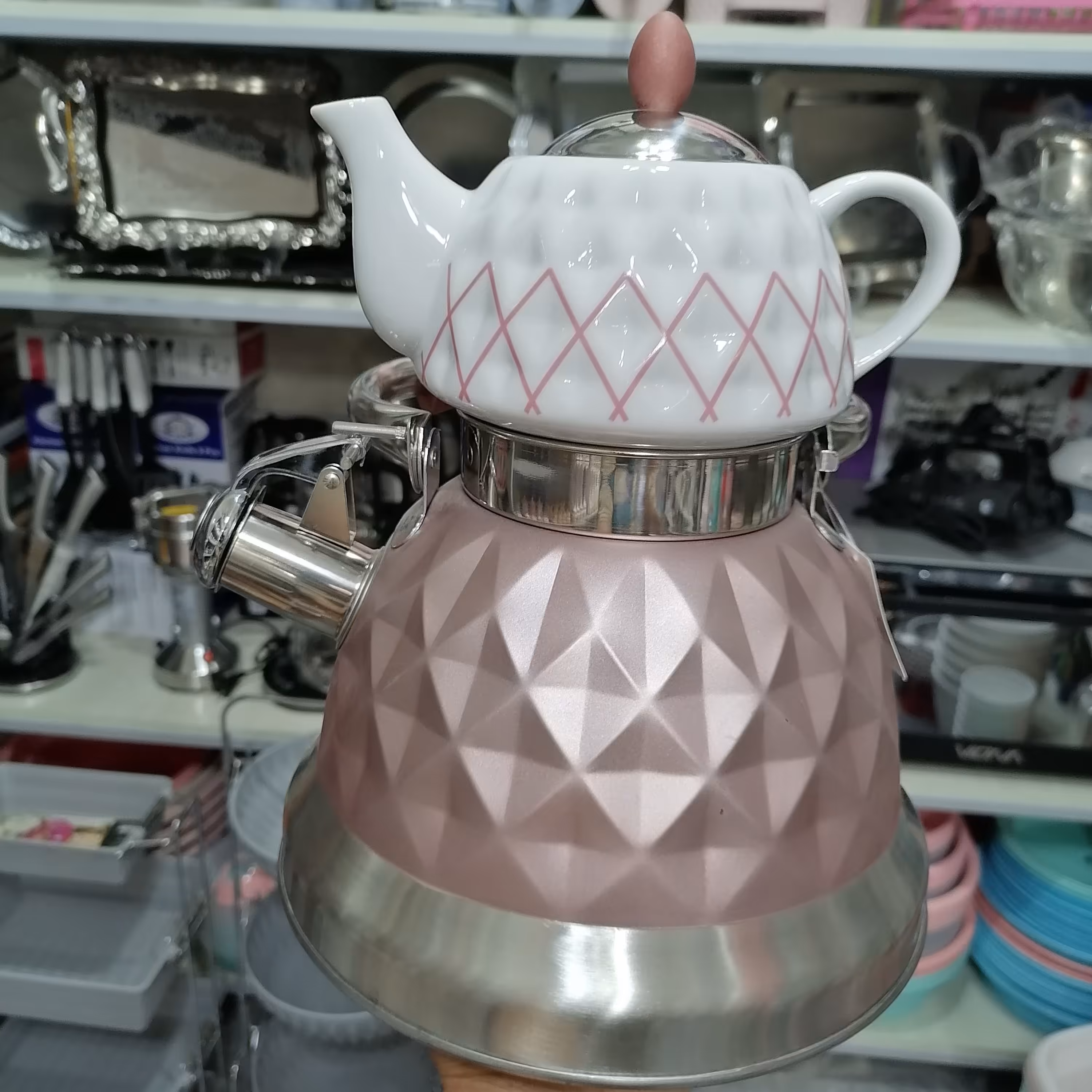 ست کتری و قوری کف چدن سوتی