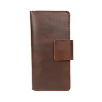 کیف پول مردانه چرم طبیعی امیسیما کد P-110 (چرم گاوی رنگ قهوه ای)