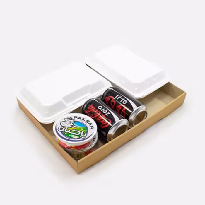 سینی دو پرسی مقوایی  ابعاد 35 در 26 در4  بسته 1000 عددی هزینه ارسال بصورت پس کرایه میباشد