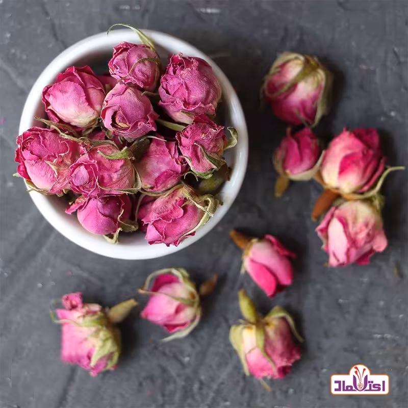 غنچه گل محمدی لوکس امسالی 100 گرمی اعتماد (غنچه گلمحمدی) | amazonchi