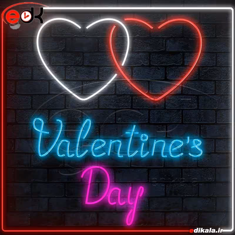 تابلو نیون طرح قلب شماره 13 کد300694