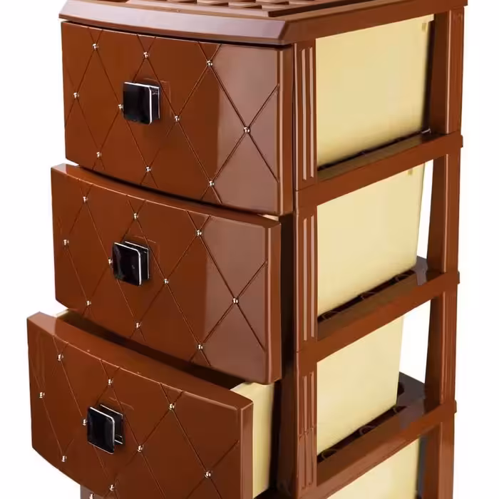 دراور 4 طبقه لارج نگین دار هوم کت