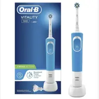 مسواک برقی اورال بی VITALITY 100 مدل کراس اکشن رنگ آبی