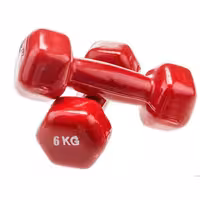 دمبل ایروبیک روکش‌دار 6 کیلوگرمی بسته دو عددی