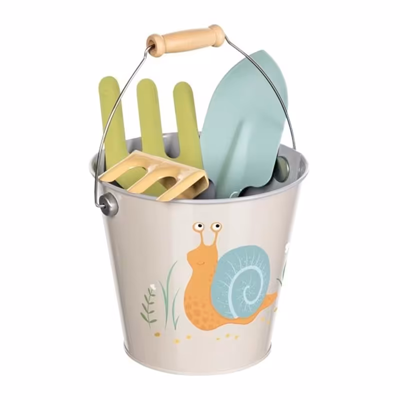 اسباب بازی ست باغبانی با سطل فلزی پیکاردو سبز کد P/BZ-43-B/E