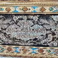 تابلو زیبا و خاص وان یکاد قلمزنی روی مس