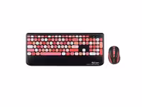 کیبورد و ماوس بی سیم هترون مدل HKCW350