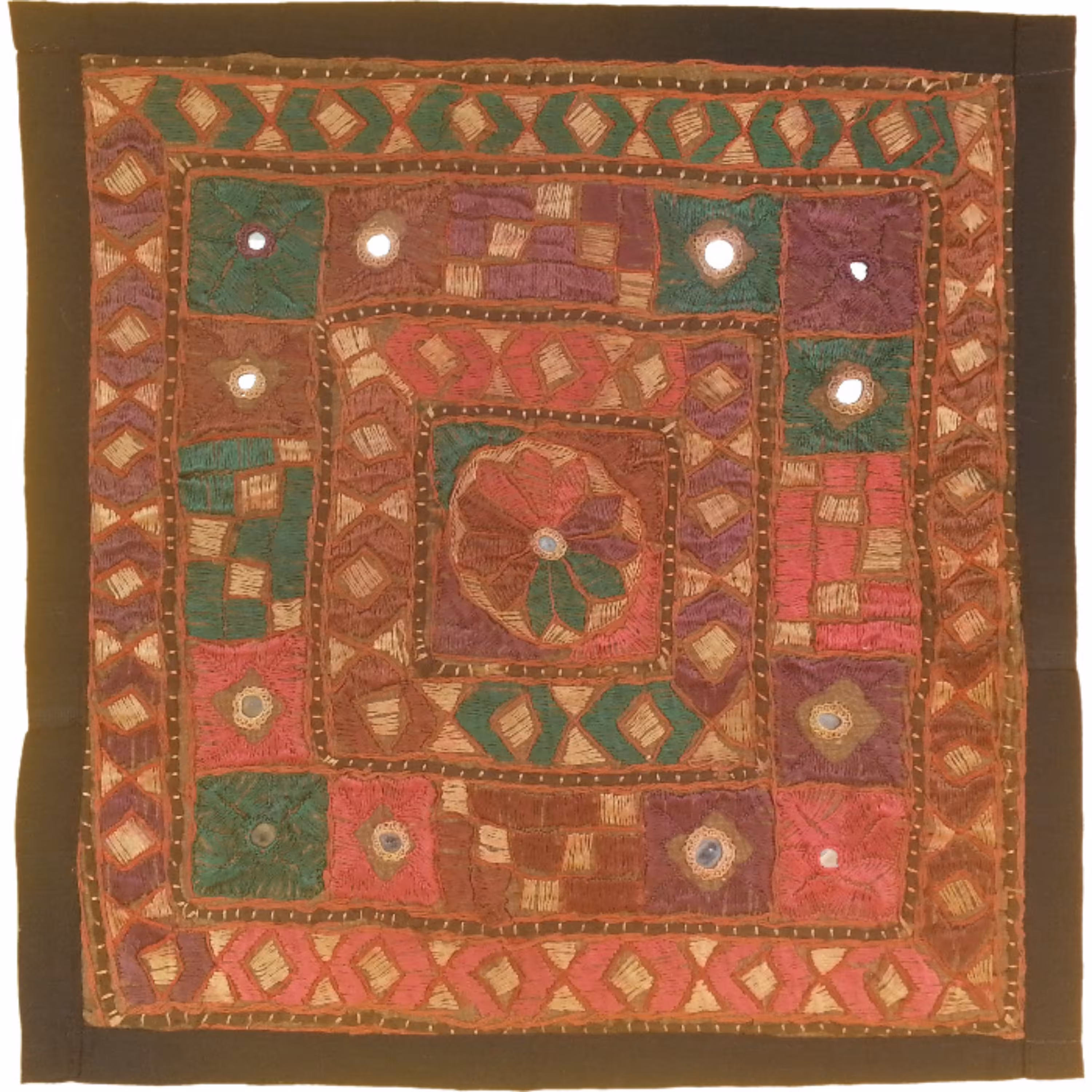 وسط میزی کوچک عسلی سوزن دوزی کد QUSOOZ34